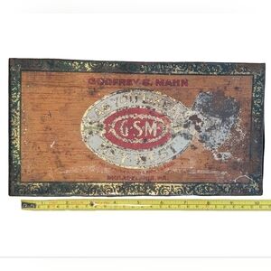 Antique Tobacianna Advertising Godfrey S Mahn As You Like Cigar Box Tin 1914